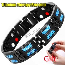 Pulseira de terapia magnética de titânio azul carbono exclusiva linha dupla ultra forte, usado comprar usado Pulseira de terapia magnética de titânio azul carbono exclusiva linha dupla ultra forte, usado comprar usado  Enviando para Brazil