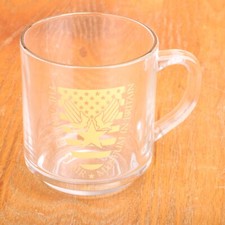 Caneca de café de vidro transparente The American Airmailing Museum na Grã-Bretanha xícara de chá, usado comprar usado Caneca de café de vidro transparente The American Airmailing Museum na Grã-Bretanha xícara de chá, usado comprar usado  Enviando para Brazil