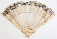 éventail dentelle paillettes d'occasion  Paris IX