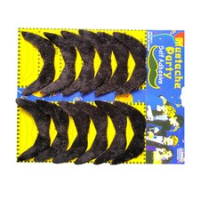 12 peças bigode autoadesivo preto falso mexicano anos 70 bigode barba Z comprar usado  Enviando para Brazil
