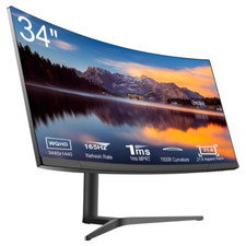 Curved wqhd 3440 for sale  LIVERPOOL