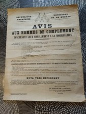 Affiche militaire 1936 d'occasion  Chartres-de-Bretagne