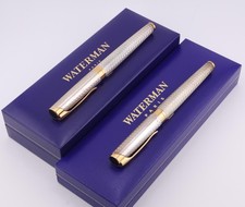 Caneta esferográfica e tinteiro Waterman L'etalon prata esterlina tecido de basquete (M) comprar usado  Enviando para Brazil