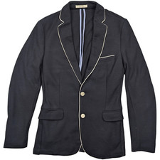 Usado, Blazer Zara Man preto marinho escuro tamanho EUA 38 bolsos forro branco comprar usado  Enviando para Brazil