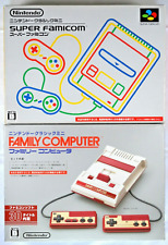 Conjunto de console Nintendo Classic Mini Famicom Super Famicom NES SNES [quase em perfeito estado] comprar usado  Enviando para Brazil