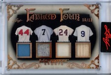Aaron Mantle Mays Williams 2024 Leaf Ultimate Sports Fabled Four Quad Relic /12 comprar usado  Enviando para Brazil