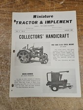 Revista miniatura para trator e implemento agosto 1981 1921 estojo 12-20 montagem transversal, usado comprar usado  Enviando para Brazil