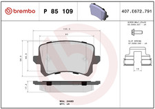 Brembo 109 plaquettes d'occasion  Mirecourt
