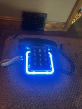 Telefone fixo vintage CONAIR SW550 designer azul neon transparente telefone preto comprar usado  Enviando para Brazil