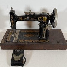  Máquina de costura vintage elétrica United Special by Home Mass Orange Co EUA, usado comprar usado  Enviando para Brazil