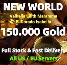 Moedas de ouro do Novo Mundo 150k/150 000 moedas/Leste Oeste dos EUA/UE/Qualquer servidor comprar usado  Enviando para Brazil