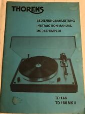 Bedienungsanleitung thorens 14 gebraucht kaufen  Hamburg