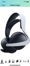 Auriculares Bluetooth Sony PlayStation Pulse Elite - Diadema blanca agrietada probada segunda mano  Embacar hacia Argentina