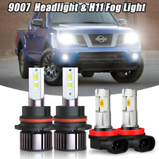 For Nissan Frontier Cab Pickup 4Door 2005-2020 9007 & H11 LED Headlight Fog Bulb comprar usado  Enviando para Brazil