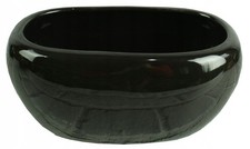 Doniczka ceramiczna osłonka czarna owal duża na sprzedaż Doniczka ceramiczna osłonka czarna owal duża na sprzedaż  PL