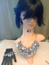 Conjunto Vintage de Pulseira, Colar e Brincos Albalone Shell Cha Cha  comprar usado  Enviando para Brazil