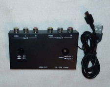 Conversor 2 portas AV para HDMI 2 em 1 saída 2 adaptador RCA para HDMI 2AV para HDMI comprar usado Conversor 2 portas AV para HDMI 2 em 1 saída 2 adaptador RCA para HDMI 2AV para HDMI comprar usado  Enviando para Brazil