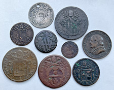 Itália - Estados Pontifícios - Vários (9, Incl. 1 prata) - Moedas. comprar usado  Enviando para Brazil