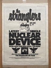 Stranglers nuclear device for sale  CHESTERFIELD