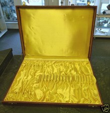 Braunmelierter besteckkoffer g gebraucht kaufen  Bochum