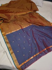 Seiden sari bestickt gebraucht kaufen  Seubersdorf