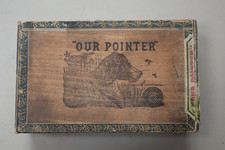 Usado, Caixa de charuto de madeira antiga Our Pointer Conchas Grande Factory #1375 1st Dist. de PA. comprar usado  Enviando para Brazil