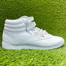 Tênis Reebok Freestyle Hi Triplo Branco Feminino Tamanho 10 Couro Atlético comprar usado  Enviando para Brazil