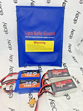 Saco seguro/saco de carga azul à prova de fogo RC LiPo bateria com baterias de controle remoto comprar usado  Enviando para Brazil