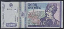 Rumania 5000 Lei 1993 Pick 104 UNC segunda mano  Embacar hacia Mexico