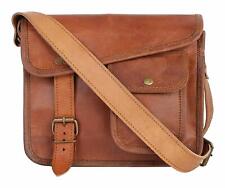 Bolsa de Couro Vintage Mensageiro Ombro Feminina Satchel Laptop Maleta Escolar , usado comprar usado  Enviando para Brazil