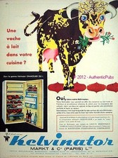 1960 advertisement refrigerato d'occasion  Expédié en Belgium