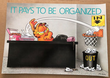 Pôster de parede vintage GARFIELD VALE A PENA SER ORGANIZADO lata de lixo de mesa #14 comprar usado  Enviando para Brazil