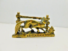 Vintage Bronze Letter Rack Formato de Cerca com Estatueta de Raposa Inglaterra comprar usado  Enviando para Brazil