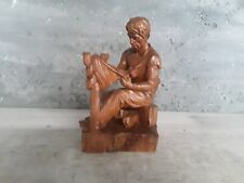Scultura legno pescatore usato  Brescia