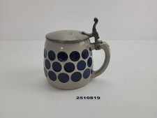 Jugendstil bierkrug zinndeckel gebraucht kaufen  Burgstädt