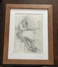 Pencil drawing man for sale  LISKEARD