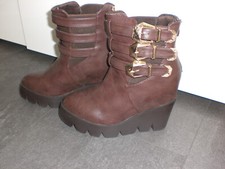 Boots keilabsatz stiefel gebraucht kaufen  Staßfurt