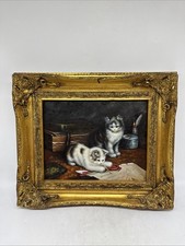 Gemälde spielende katzen gebraucht kaufen  Berlin