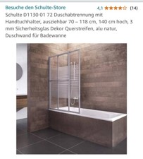 Schulte duschabtrennung badewa gebraucht kaufen  Zerbst/Anhalt