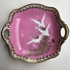 Placa de porcelana oriental rara antiga Noritake cisne voador rosa Nippon pintada à mão comprar usado  Enviando para Brazil