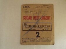 Gwr wagon label. for sale  STOURPORT-ON-SEVERN