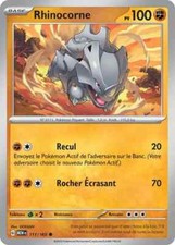 Carte pokémon rhinocorne d'occasion  Villeneuve-d'Ascq-