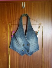 Cropped vintage jeansjacke gebraucht kaufen  Steinenbronn