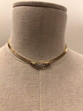 Collar Gargantilla Avon Tono Dorado Brillante con Cadena Espiga  segunda mano  Embacar hacia Argentina