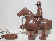 1960 Nabisco Wheat Honeys Cowboy Cavalgando Rampa Caminhante com Peso, usado comprar usado  Enviando para Brazil