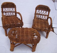 Vintage rattan doll d'occasion  Expédié en Belgium