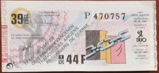 Billet loterie nationale d'occasion  Aunay-sur-Odon