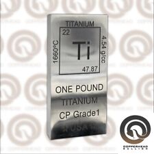 Barra de titânio 1 lb libra (16 oz) design elemento 0,996 fina CP grau 1 lingote comprar usado  Enviando para Brazil
