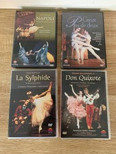 4 x DVDs de balé de artes NVC - Don Quixote, Napoli, La Sylphide, Great Pas Deux comprar usado  Enviando para Brazil