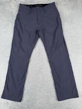 Calça masculina Eddie Bauer 32 azul perna reta mistura de náilon pesca caminhadas acampamento, usado comprar usado  Enviando para Brazil